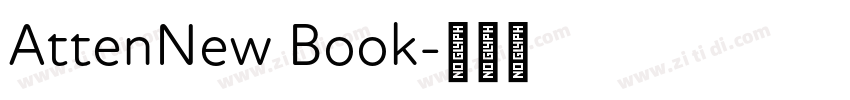 AttenNew Book字体转换